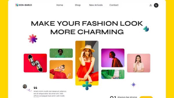E-commerce Website Hero UI/UX Design for Figma