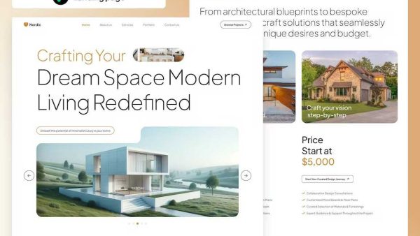 Nordic - Figma Landing Page for Home Builders