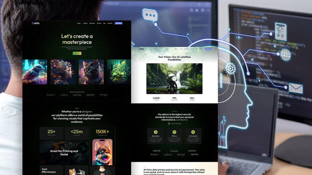 AI Startup & GPT Chatbot Elementor Template Kit by Virtual AI - Image 1