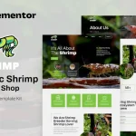 Shrimp – Elementor Template Kit for Aquarium & Hobby Shop