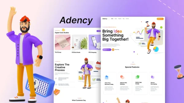 Adency: Elementor Template Kit for Creative Business & Agencies