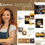 Bean Barista - Online Barista Course Elementor Pro Template Kit