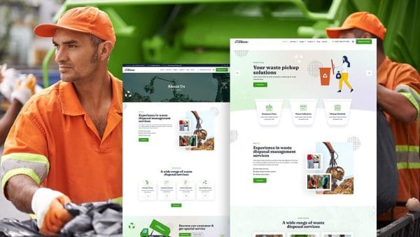 BinUp: Elementor Template Kit for Waste Pickup & Disposal Services