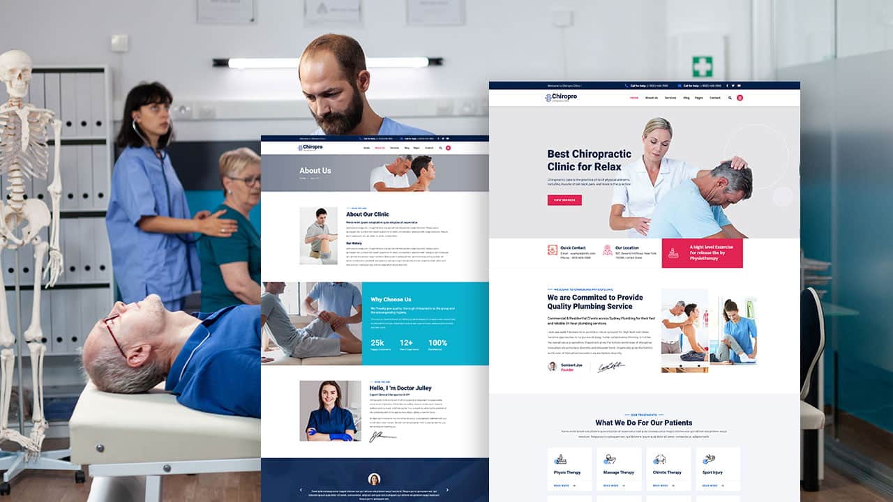 chiropro chiropro: elementor template kit for chiropractor, physiotherapy & orthopedics - image 1