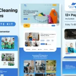 ClarityShine – Elementor Template Kit for Cleaning Service Companies
