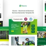 Electro – Elementor Template Kit for Electrician & Electrical Services