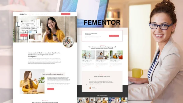 Fementor: Elementor Template Kit for Business Coaches