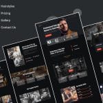 Hairbrosh | Barbershop Elementor Template Kits