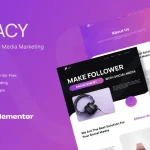Lacy: Elementor Template Kit for Social Media Marketing