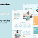 Launly – Laundry Service Elementor Template Kit