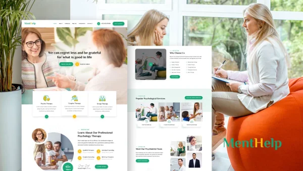 Menthelp: Elementor Template Kit for Psychologists & Mental Health Services