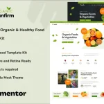 Munfirm – Elementor Template Kit for Organic & Healthy Food
