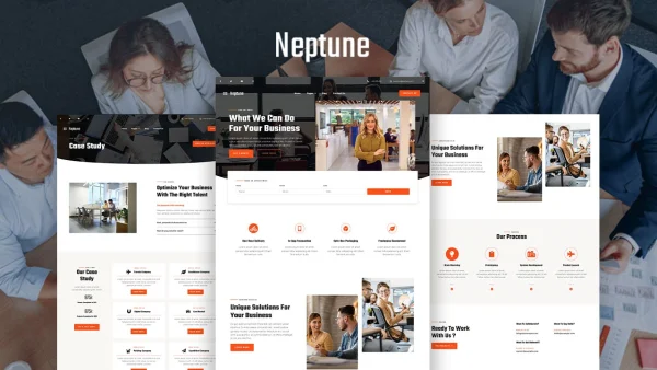 Neptune: Elementor Template Kit for Creative Agencies