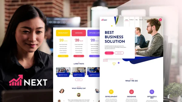 Next: Elementor Template Kit for Creative Business & Agencies
