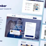 Ploomber: Plumbing Repair Elementor Template Kit for Service Websites