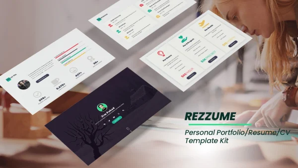 Rezzume: Elementor Template Kit for Personal Portfolios & CVs