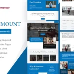 Richmount University: Elementor Template Kit for Education Websites