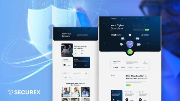 Cyber Security Services Elementor Template Kit by SecureX