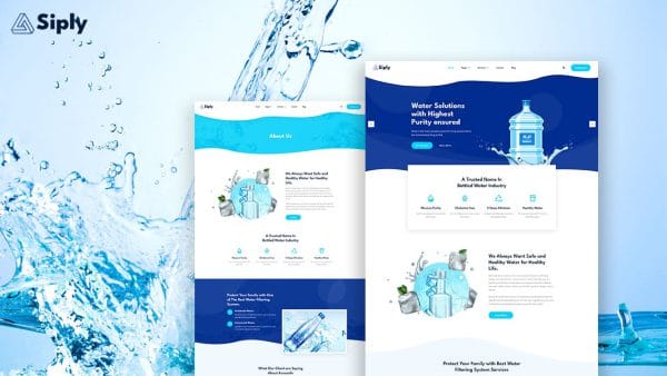 Siply: Elementor Template Kit for Drinking Water Delivery Services