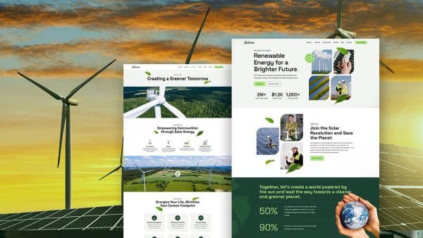 Renewable Energy Elementor Template Kit for Solar Projects
