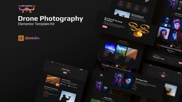 Splendid - Drone Photography Elementor Template Kits