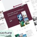 Structure: Elementor Pro Template Kit for Architects & Interior Designers