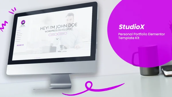 StudioX: Elementor Template Kit for Personal Portfolios