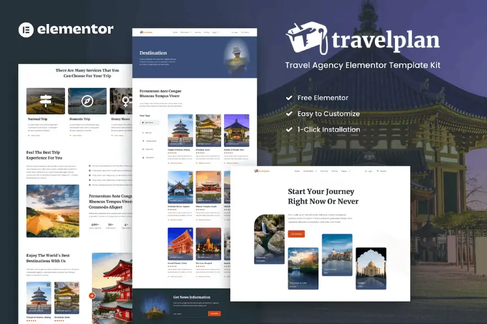 travelplancover travelplan – elementor template kit for tour & travel agencies - image 1