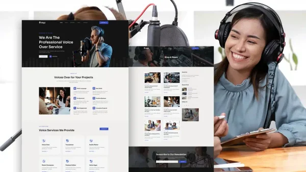 Voyz: Elementor Template Kit for Voice Over Services
