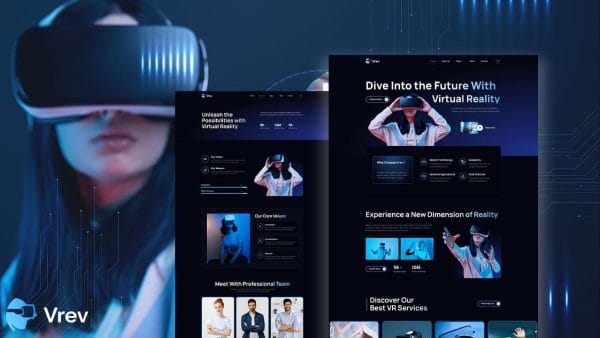 VRev: Elementor Template Kit for Virtual Reality Services