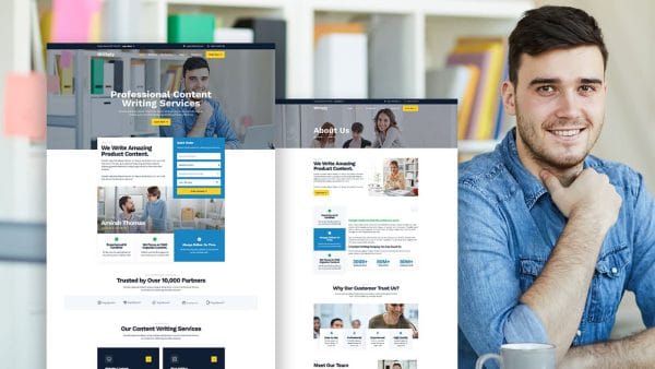 Writely: Elementor Template Kit for Content Writing & Copywriting