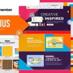 Zenius: Elementor Template Kit for Colorful Branding Agency Websites