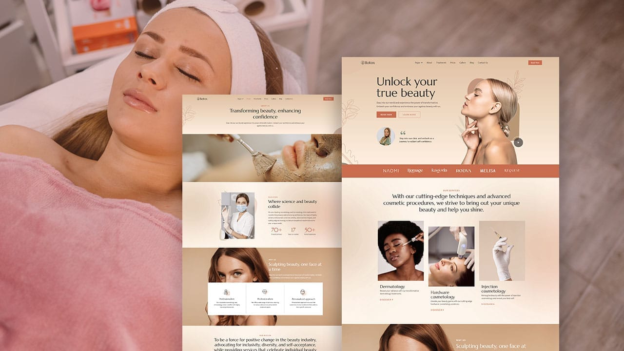botox botox: elementor template kit for cosmetology & dermatology - image 1