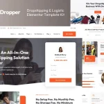 Dropper: Elementor Template Kit for Dropshipping & Logistics