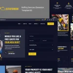 EstateRoof: Elementor Pro Template Kit for Roofing & Solar Services Websites