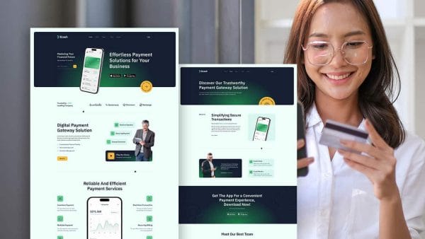 Online Payment Gateway & Fintech Elementor Template Kit by eCash