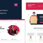 Gloy – Logistic & Transportation Delivery Elementor Template Kit
