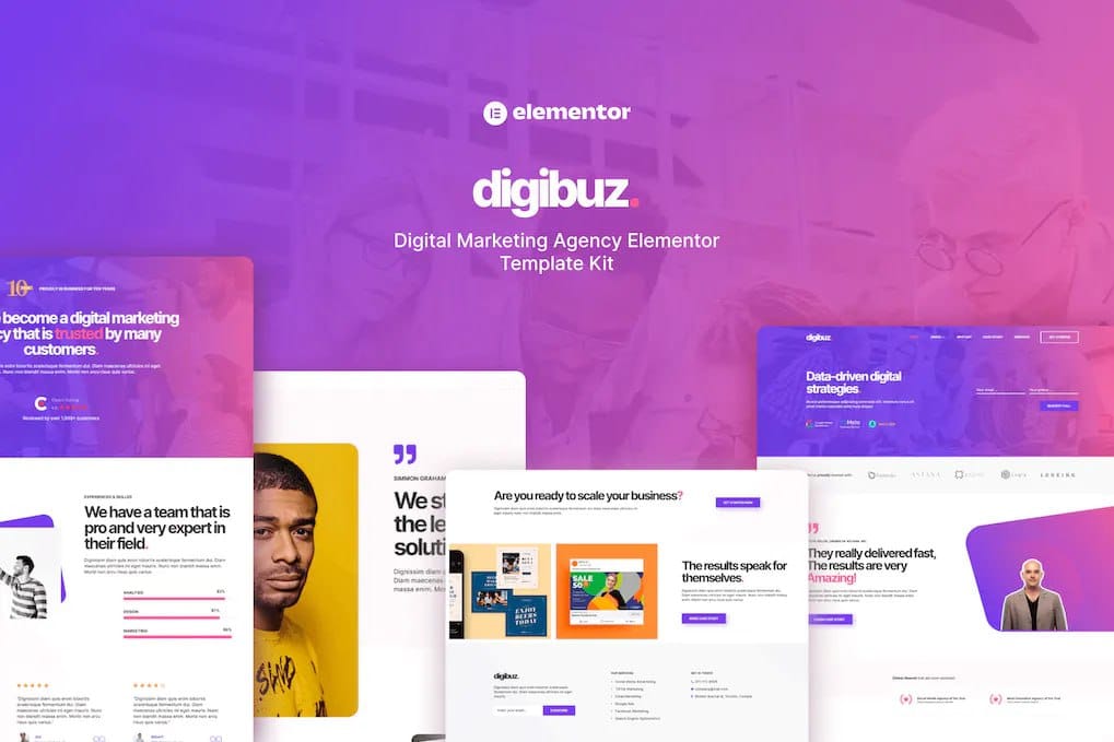 elementor-kit-20 digibuz - digital marketing agency elementor template kit - image 1