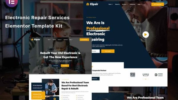 Elpair: Elementor Template Kit for Electronic Repair Services