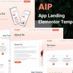 Aip: Elementor Template Kit for App Landing Pages