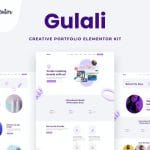 Gulali: Creative Portfolio Elementor Template Kit for Designers & Artists