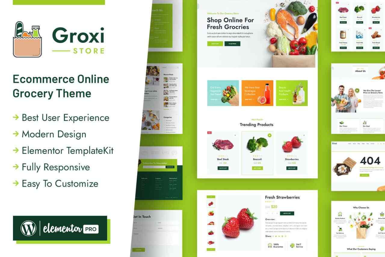 elementor-kit-sep-8 groxi: grocery store elementor template kit for online supermarkets - image 1