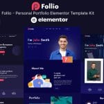 Follio: Elementor Template Kit for Personal Portfolios