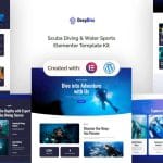 Deepdive: Scuba Diving Elementor Template Kit for Water Sports Websites