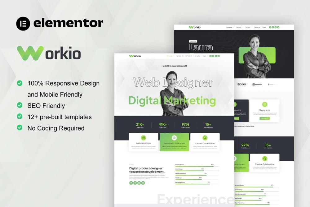 elementor-kit1-8 workio: elementor template kit for digital services & creative portfolios - image 1