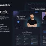 Zhack: Elementor Template Kit for Personal Portfolio & Resume Websites