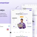 Analyx – Elementor Template Kit for Social Media & SaaS Companies
