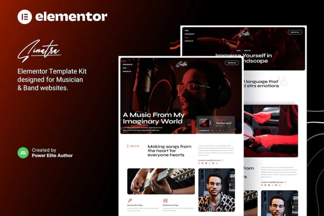 elementor-kits-10-1 sinatra – musician & band elementor template kit - image 1