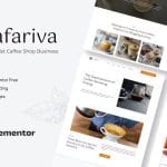 Cafariva - Minimalist Cafe & Coffee Elementor Template Kit