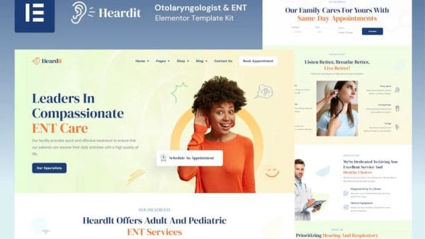 HeardIt - Otolaryngologist & ENT Elementor Template Kit